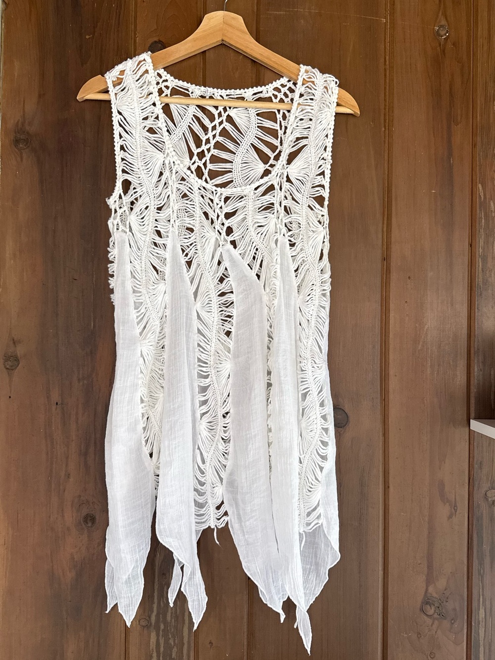 Crescent bathing suit cover up
